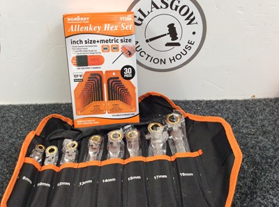 Lot 204 - Shovan ratchet spanner set and hex key set