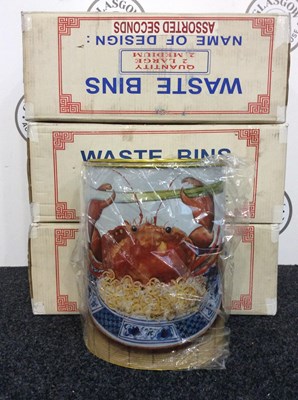 Lot 26 - 3 boxes of new waste paper bins