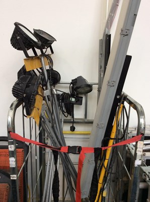 Lot 51 - Cage Of Untested Various Model Worksite Lights - Used