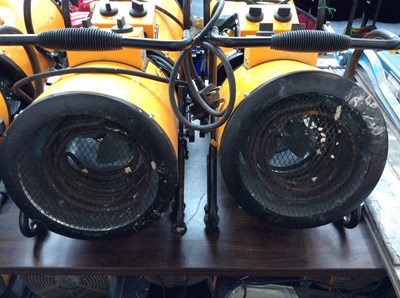 Lot 94 - 2 x Elite Cylinder Fan Heater 2.4kw 240v Plug - Used