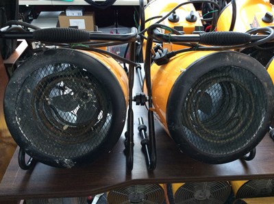 Lot 91 - 2 x Elite Cylinder Fan Heater 2.4kw 240v Plug - Used