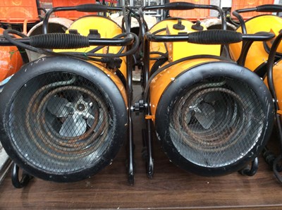 Lot 90 - 2 x Elite Cylinder Fan Heater 2.4kw 240v Plug - Used