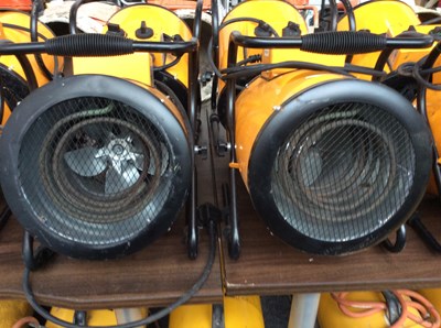 Lot 89 - 2 x Elite Cylinder Fan Heater 2.4kw 240v Plug - Used