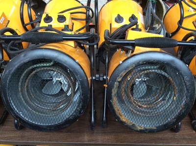 Lot 88 - 2 x Elite Cylinder Fan Heater 2.4kw 240v Plug - Used