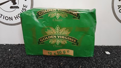Lot 211 - Golden virginia tobacco 10x50g pouches