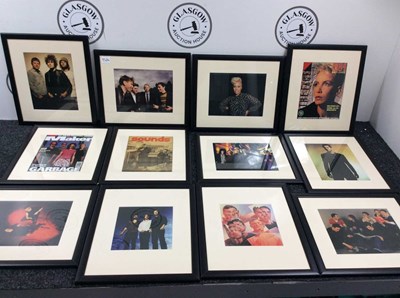 Lot 98 - Collection Of Framed Pictures Of Musicians, Including Calvin Harris, The Proclaimers, Emeli Sande & More - Used