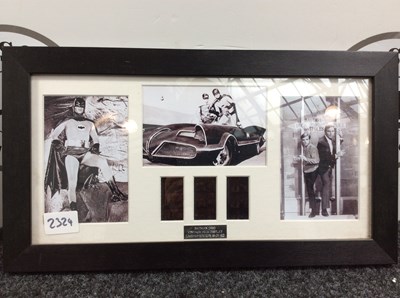 Lot 130 - Framed Vintage Batman 1966 Film Display Memorabilia Limited Edition (68 of 500) - Used