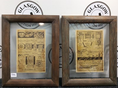 Lot 131 - Two Framed Vintage Kitchen Items Themed Posters - Used