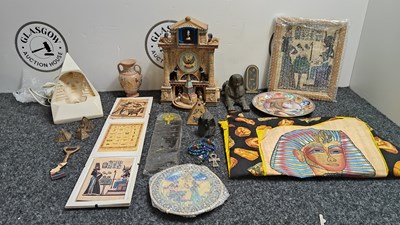 Lot 8 - Qty of Egyptian themed items