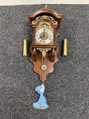Lot 38 - Dutch Salander Pendulum Wall Clock - Used/Working