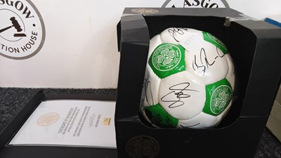Lot 56 - Signed Celtic football with COA