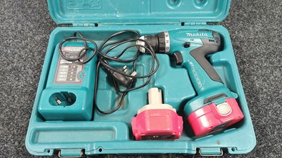 Lot 172 - Makita Impact Drill With Two Batteries & Charger With Case - Used/Tested