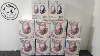 Lot 164 - 10 sets of pop wireless headphones