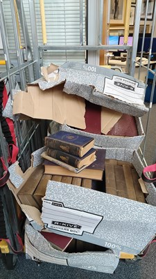 Lot 80 - Cage of vintage Scott's law books