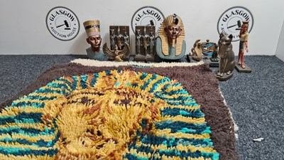 Lot 9 - Qty of Egyptian themed items