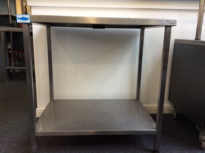 Lot 186 - Medium Stainless Steel catering table-used