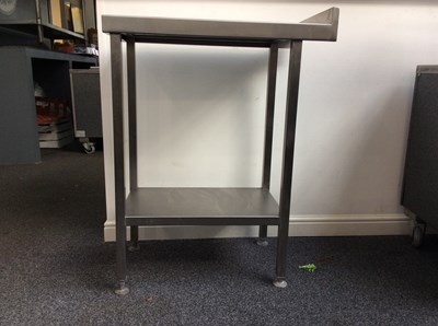 Lot 185 - Small stainless Steel catering table-used