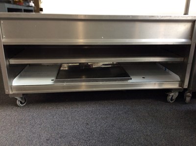 Lot 187 - Stainless steel serving unit-used