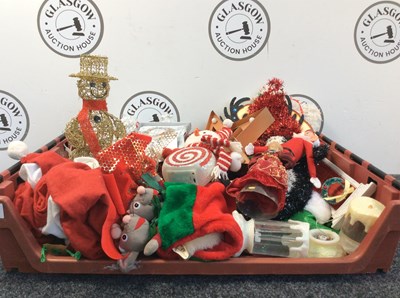Lot 195 - Mix lot of Christmas decorations-used