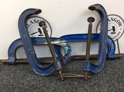 Lot 199 - 4x record g-clamps-used
