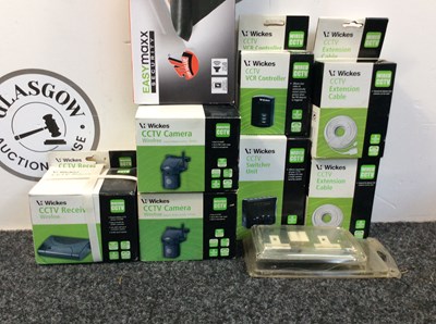 Lot 203 - Wicks cctv camera ,cctv receiver,switch units etc