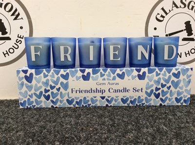 Lot 75 - Gem auras friendship candle set