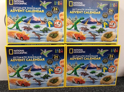 Lot 76 - 4x national geographic ultimate dinosaur advent calendar-new