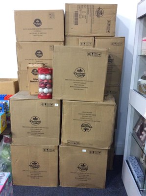 Lot 52 - Pallet of Christmas Baubles inc 3 different sets - New