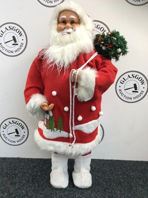 Lot 135 - 33” Tall Santa Claus Decoration Large - New