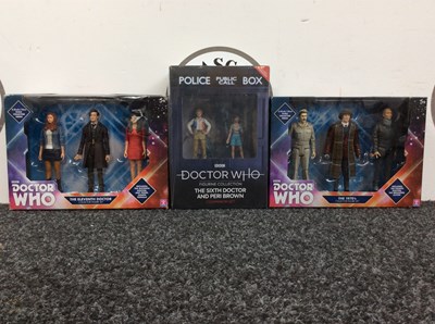 Lot 94 - Three Boxed Dr Who Figurine Sets, Two Collectors Sets & One Companion Set - New