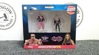 Lot 194 - Championship collection iconic family Jim neidhart Natalya wrestling figures