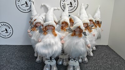 Lot 165 - 14 fairy/angel Xmas decorations