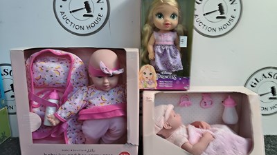 Lot 181 - Three Kids Toys, Including Disney Princess Doll, Two Baby Boutique Dolls