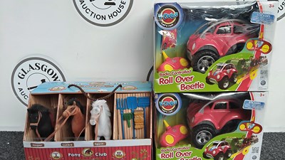 Lot 321 - 2 v-dubs RC cars and pony pals toy