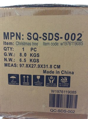 Lot 331 - Job Lot Of 4 Christmas Trees Measuring 97.8 X 27.9 X 31.8 CM - New