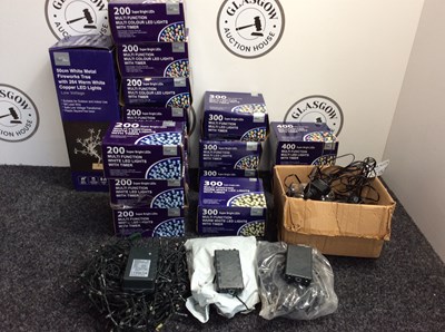 Lot 341 - Crate of Multi Function Multi LED Lights With Timer - New