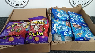 Lot 19 - 2 Boxes Of Warheads Cubes & grumpy bears - New