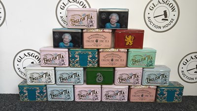 Lot 124 - 20 Tins Of English Tea Inc Breakfast & Fine Afternoon Tea - New