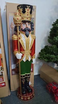 Lot 235 - Large Boxed Nutcracker With Music & LED Lights 6FT - New