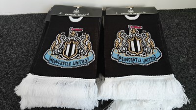 Lot 126 - 8 New Newcastle united football scarfs