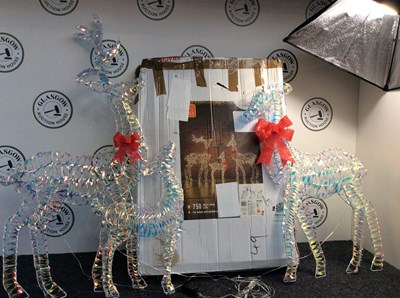 Lot 283 - Opalight Deer Family Low Voltage Warm LEDs - New