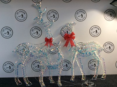 Lot 285 - Opalight Deer Family Low Voltage Warm LEDs - New