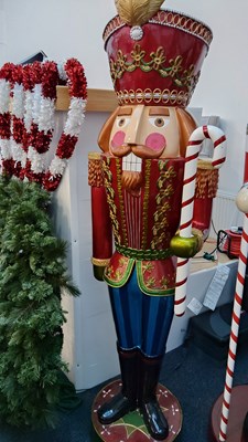 Lot 144 - Large Nutcracker With Music & LED Lights 6FT - Used