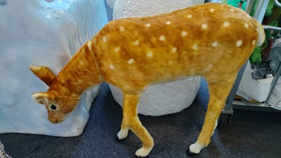 Lot 286 - Soft dear decoration 31” x 36” - Damaged Leg - Used
