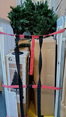 Lot 186 - Cage Of Assorted Christmas Trees, Some Incomplete - Used