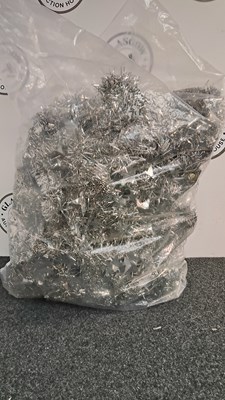 Lot 303 - Large bag of silver tinsel