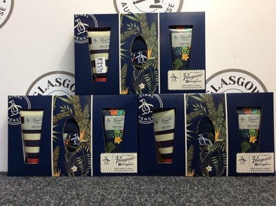 Lot 82 - 3 Penguin Gift Sets Including Body Wash 2 x 150ML With Exclusive Socks - New