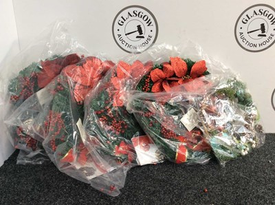 Lot 51 - 5 Christmas Wreaths Measuring 1FT - New