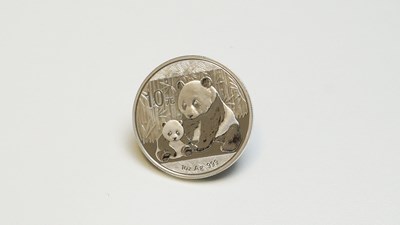 Lot 22 - 2012 Chinese Silver Panda Bullion .999 Pure Silver Coin Weighing 1 Troy Ounce- Sealed Case