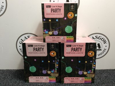 Lot 17 - 3 Boxes Of Festoon Lights, 2 Measuring 9.5M & 1 Measuring 4.5M - New